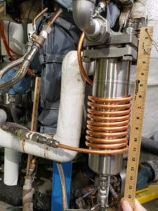 Custom-built metal filter housing
