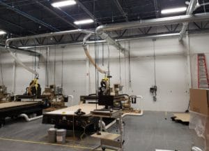 Ducting for custom dust collector