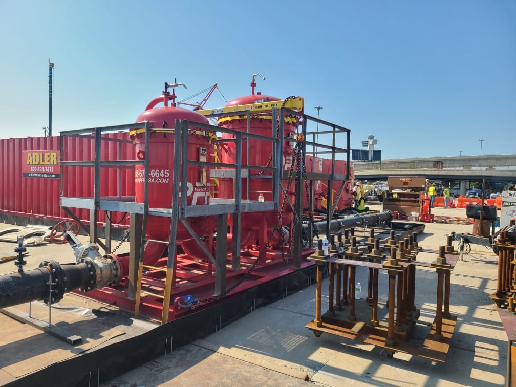 Jet fuel filtration system rental